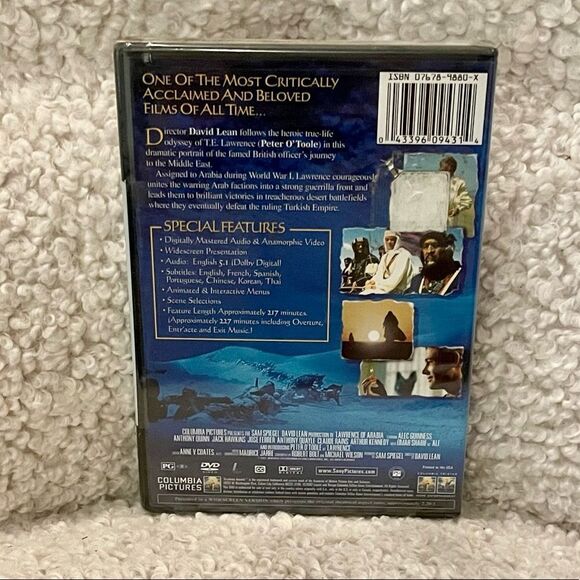 Lawrence of Arabia Movie DVD (NWT) - Picture 2 of 2
